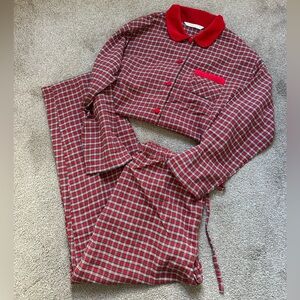 Victoria’s Secret Country Collection Plaid Velvet Pajama Set